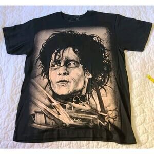 EDWARD SCISSORHANDS T-SHIRT johnny depp vtg style tee vlone ftp 90s